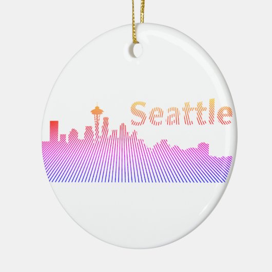 Seattle skyline grafisch keramisch ornament (Links)