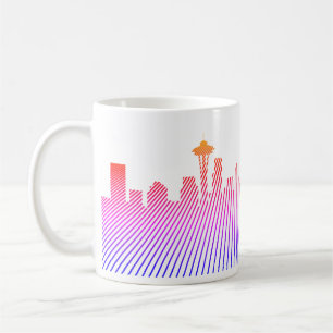 Seattle skyline grafisch koffiemok