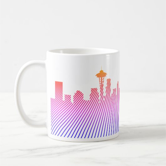 Seattle skyline grafisch koffiemok (Links)