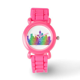 Seattle skyline horloge