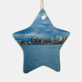 Seattle Skyline in Dusk Keramisch Ornament (Rechts)