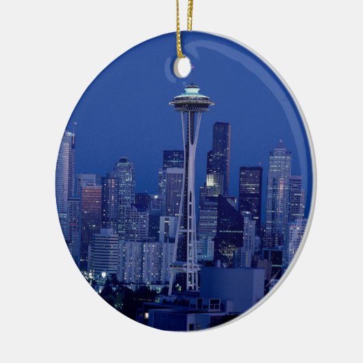 Seattle skyline keramisch ornament (Links)