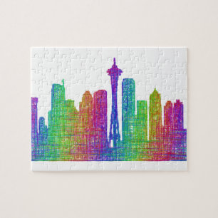 Seattle skyline legpuzzel