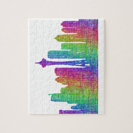 Seattle skyline legpuzzel (Verticaal)