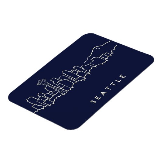 Seattle Skyline Magneet (Linkerzijde)
