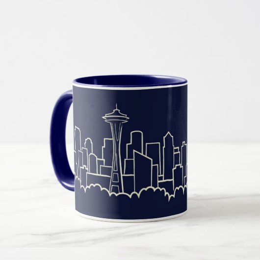 Seattle Skyline Mok (Voorkant links)