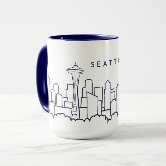 Seattle Skyline Mok (Voorkant links)