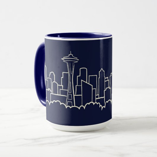 Seattle Skyline Mok (Voorkant links)