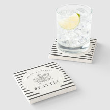 Seattle Skyline Pacific Northwest Minimale Outline