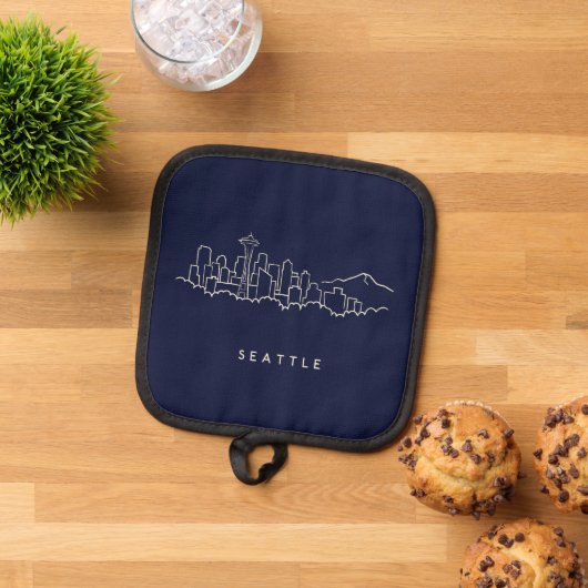 Seattle Skyline Pannenlap (Top down)