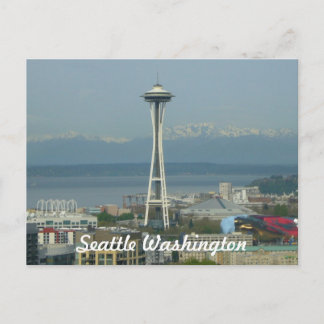 Seattle Skyline Photo Post Card Briefkaart