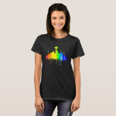 Seattle Skyline Rainbow Space Needle Gay Pride Mon T-shirt (Voorkant volledig)