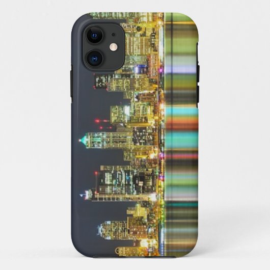 Seattle skyline 's nachts met reflectie Case-Mate iPhone case (Achterkant)