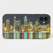 Seattle skyline 's nachts met reflectie Case-Mate iPhone case (Achterkant (horizontaal))