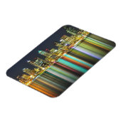 Seattle skyline 's nachts met reflectie magneet (Linkerzijde)