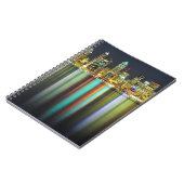 Seattle skyline 's nachts met reflectie notitieboek (Linkerzijde)
