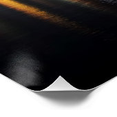 Seattle skyline 's nachts met reflectie perfect poster (Hoek)