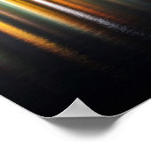 Seattle skyline 's nachts met reflectie poster (Hoek)