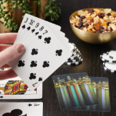 Seattle skyline 's nachts met reflectie speelkaarten (Insitu)