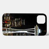 Seattle skyline 's nachts, met Space Needle. Case-Mate iPhone Case (Achterkant (horizontaal))