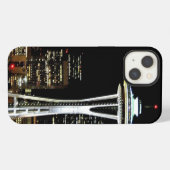 Seattle skyline 's nachts, met Space Needle. iPhone Hoesje (Achterkant horizontaal)