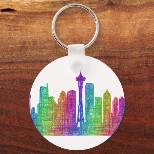 Seattle skyline sleutelhanger (Voorkant)