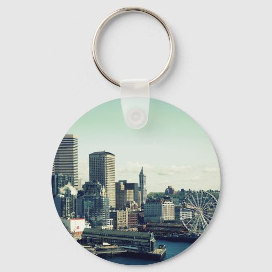 Seattle Skyline Sleutelhanger (Voorkant)