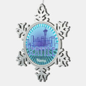 Seattle Skyline snewflake ornament (Rechts)