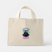 Seattle Skyline Stroke Mini Tote Bag (Achterkant)