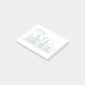 Seattle Skyline Stroke Post-it® Notes (Schuin)