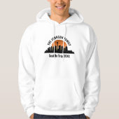 Seattle Skyline Sunset aangepaste familie vakantie Hoodie (Voorkant)