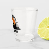 Seattle Skyline Sunset aangepaste familie vakantie Shot Glas (Rechts)