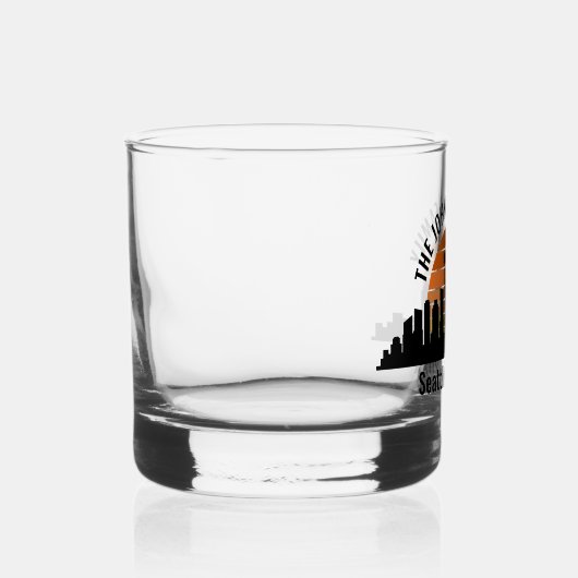 Seattle Skyline Sunset Custom Family Trip Whisky Glas (Rechts)