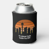 Seattle Skyline Sunset gepersonaliseerd Blikjeskoeler (Blikje Achterkant)