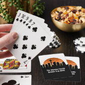 Seattle Skyline Sunset Trip Keepsake gepersonalise Pokerkaarten (Insitu)