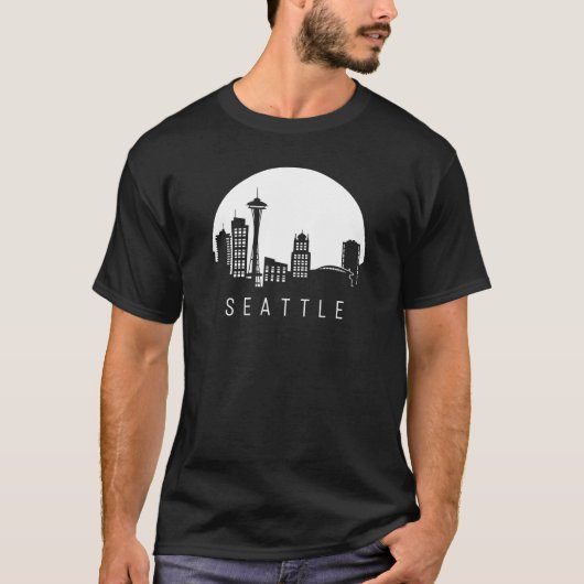 Seattle Skyline T-shirt (Voorkant)