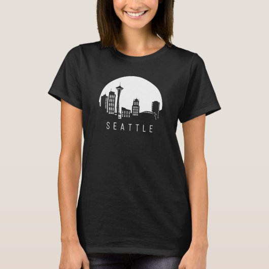Seattle Skyline T-shirt (Voorkant)