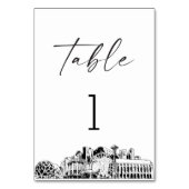 Seattle Skyline tafelnummer 3.5x5 Kaart (Voorkant)