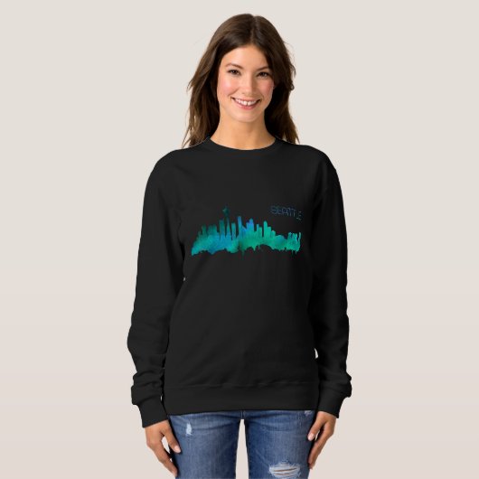 Seattle Skyline Trui (Voorkant volledig)