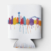 Seattle skyline w logo blikjeskoeler (Achterkant)