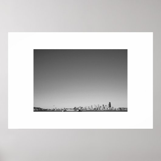 Seattle Skyscrapers Poster (Voorkant)