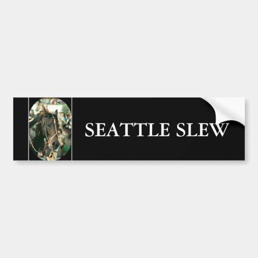 Seattle Slew Thoroughbred 1978 Bumpersticker (Voorkant)