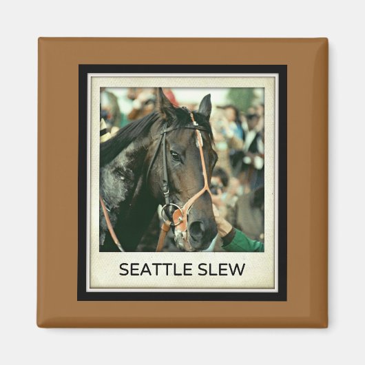 Seattle Slew Thoroughbred 1978 Magneet (Voorkant)