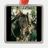 Seattle Slew Thoroughbred 1978 Metalen Ornament (Voorkant)