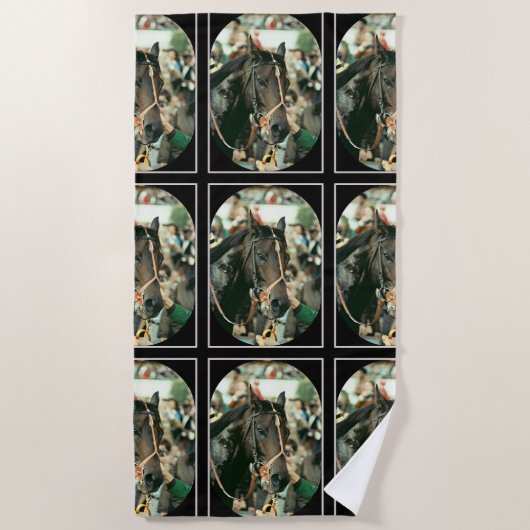 Seattle Slew Thoroughbred 1978 Strandlaken (Voorkant)