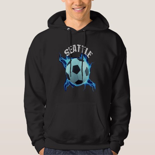 Seattle Soccer Retro Hoodie (Voorkant)