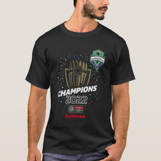Seattle Sounders Kampioenen 2022 CONCACAF Kampioen T-shirt