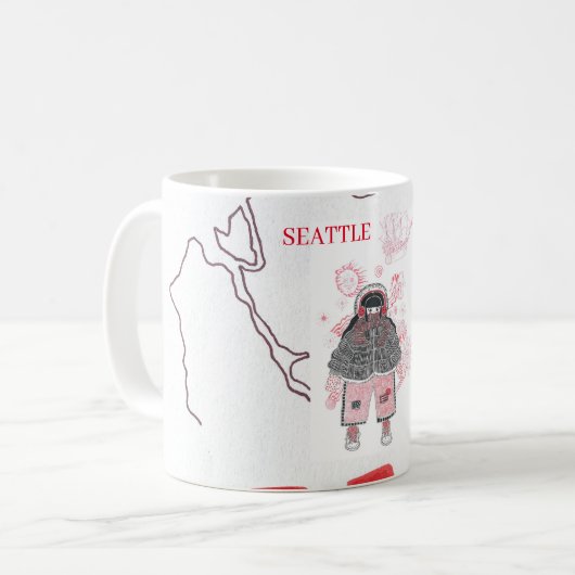 Seattle Souvenir Mok (Voorkant links)