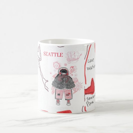 Seattle Souvenir Mok (Center)