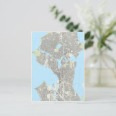 Seattle-spelkaarten Briefkaart (Staand voorkant)